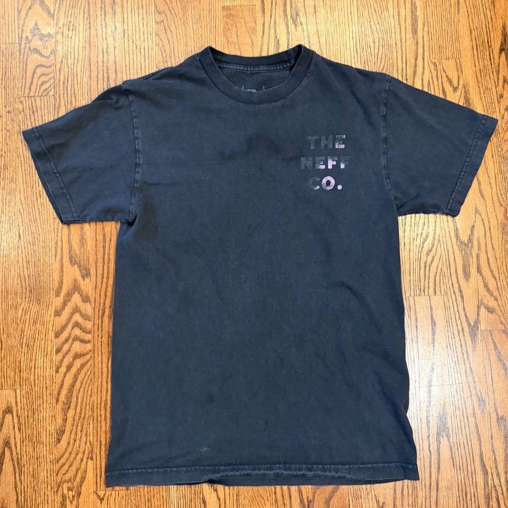 Neff High and Happy Cloud Graphic T-Shirt‎ Size M Black Streetwear Skate Tee